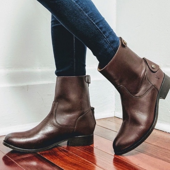 Frye Shoes - Melissa Button-Zip Short Boot